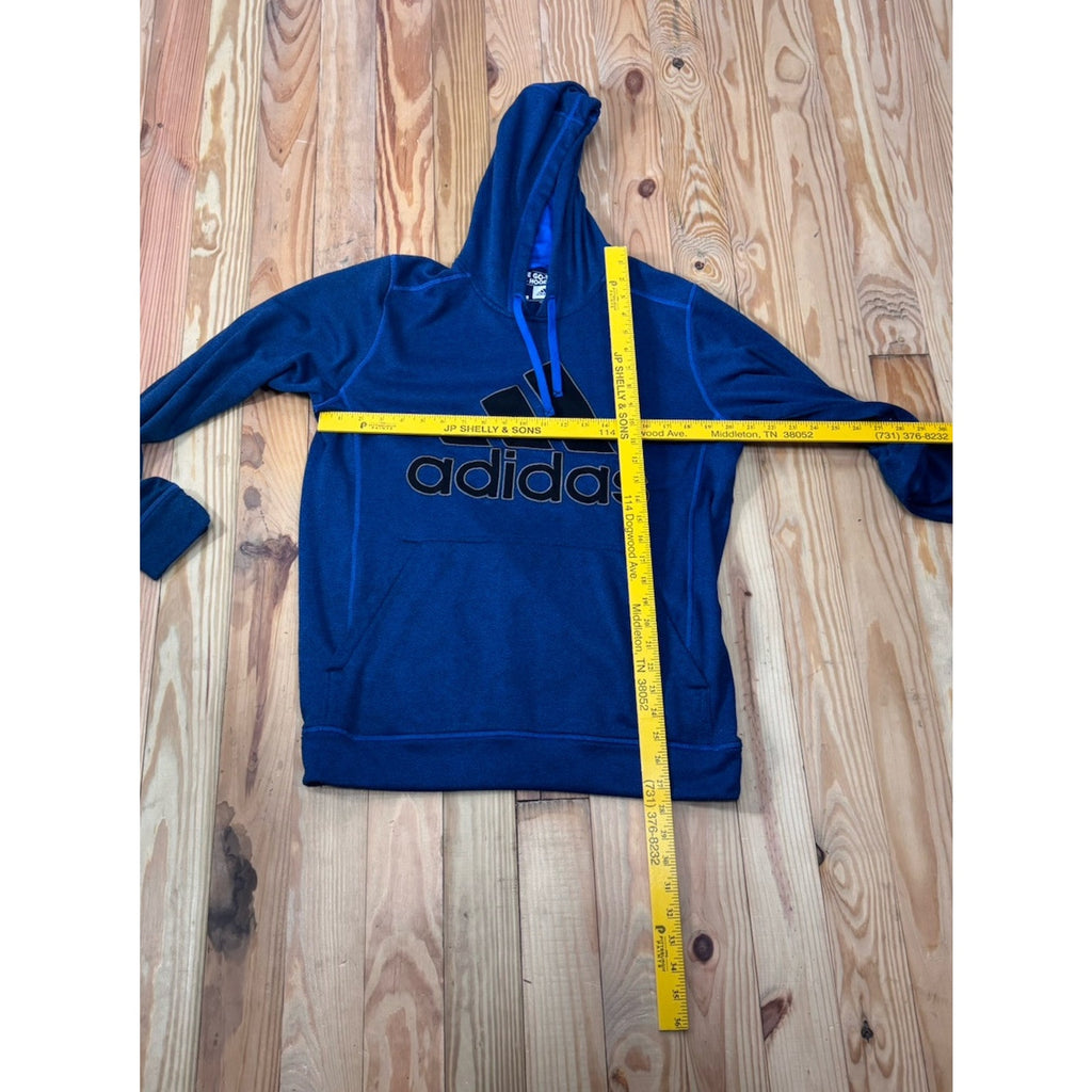 Adidas Men’s The Go-To Hoodie Climawarm Pullover Sweatshirt Blue Size Large