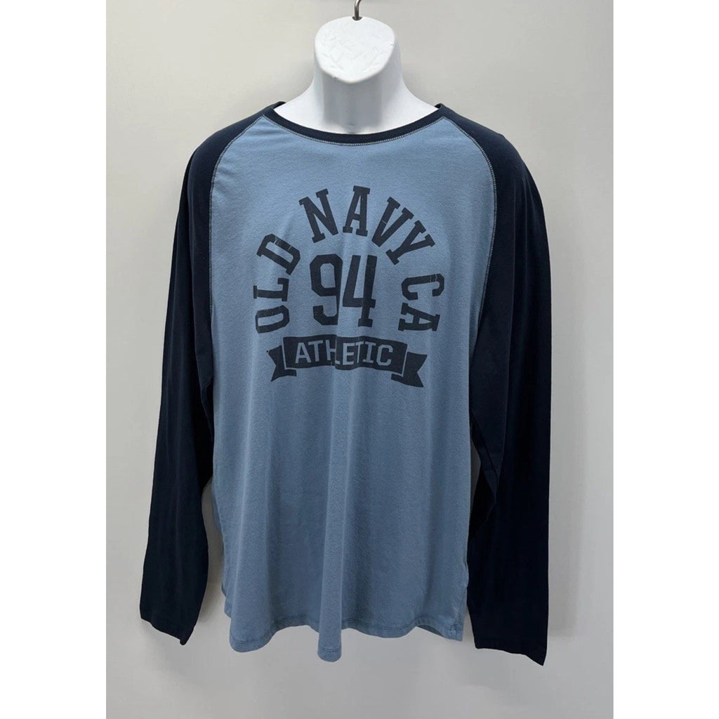 Old navy long sleeve baseball shirt old navy athletic dept. cotton blend XL