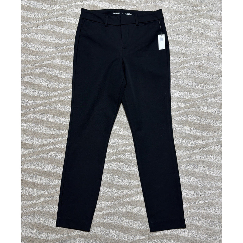Old Navy Womens 4 Pants Black Pixie High Rise Skinny Ankle Pants Career NWT