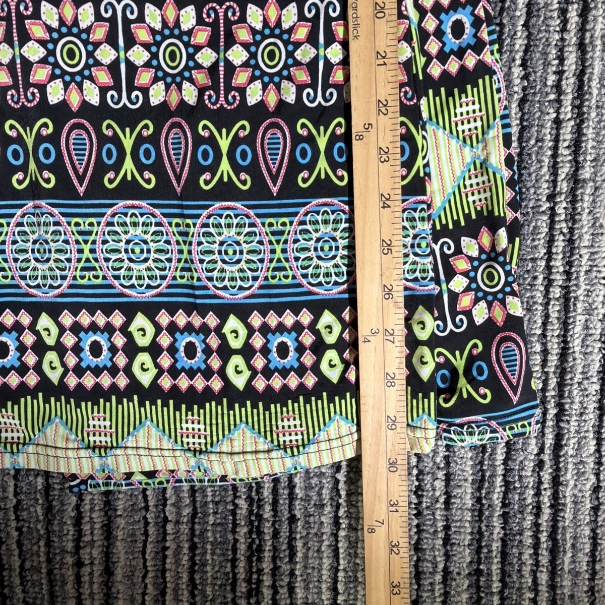 Win Win Women's Multicolor Stretch Pull On Comfort Waist Palazzo Pant Size M