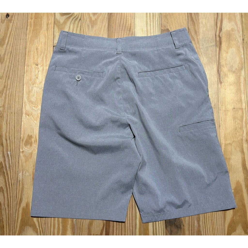 Jack Nicklaus Stretch Comfort Waistband Flat Front Gray Golf Shorts Size 30