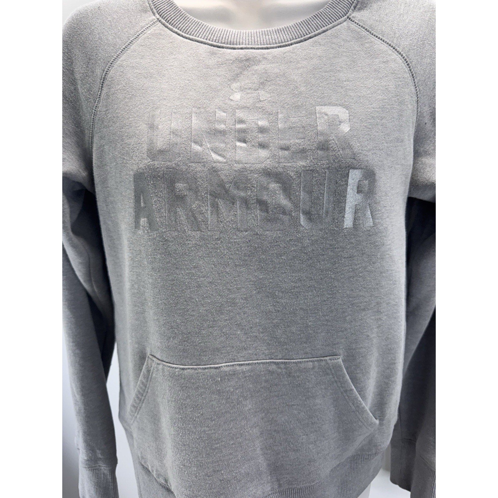 Under Armour Sweatshirt Women’s Small Grey Cold Gear Gray Pullover Pocket