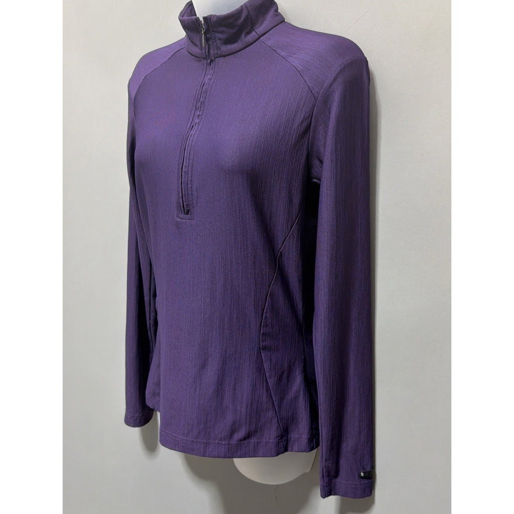 SPYDER Size 8 Womens Purple 1/2 Zip Freestyle Athletic Pullover