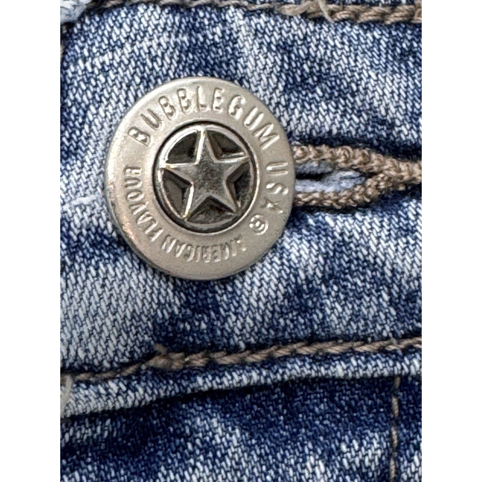 Bubble Gum USA Short Shorts Denim Blue Jean Shorts Juniors Size 7/8