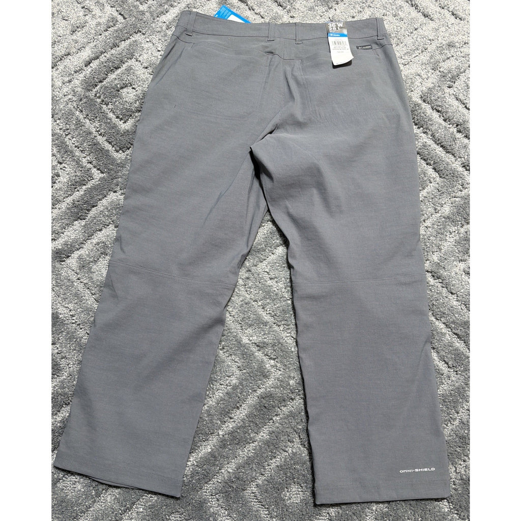 Columbia Men's Royce Peak II Pant Gray 38W X 28L UPF 50 New