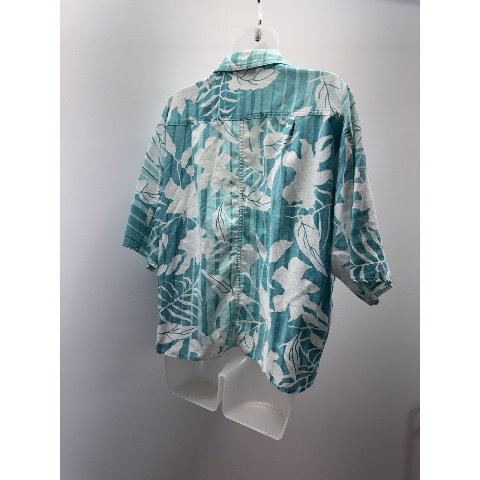 Vintage Aileen Hawaiian Straight Hem Button Up Women’s Size Large Made In USA