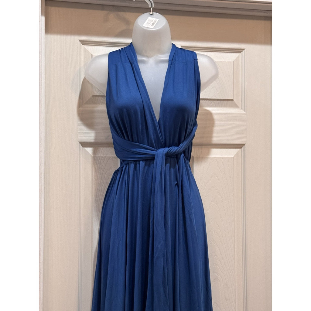 Classic Fashion Women's NWT Royal Blue Transformer Dress Long Stretch XL
