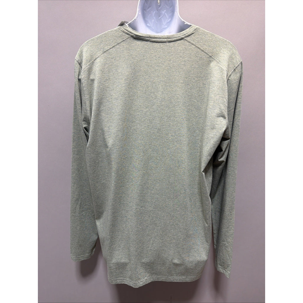 Tasc Performance Everywear LS Henley Perfect Green Heather Men Size XL New
