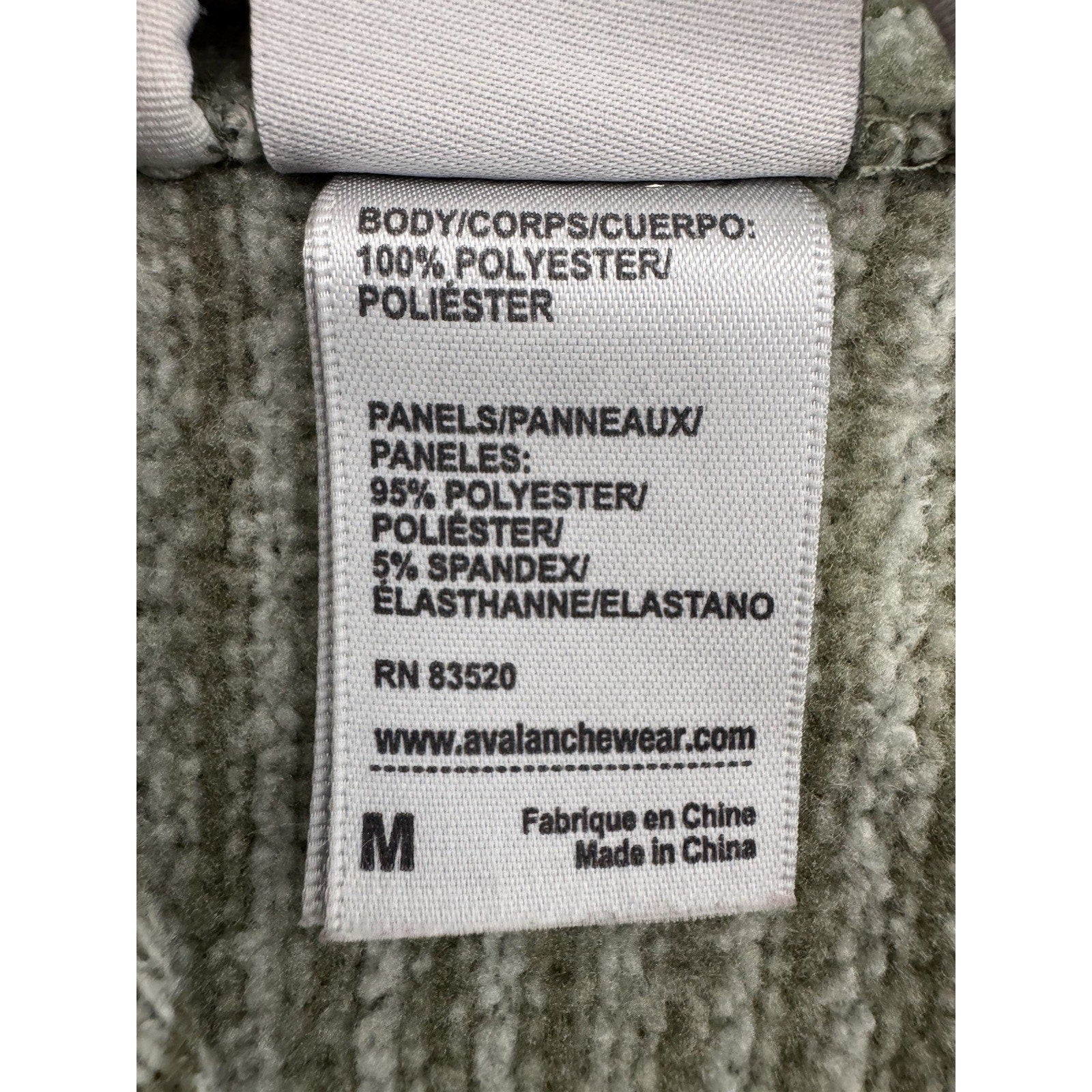 Avalanche Cascade Hooded Sweatshirt Pullover Jacket Womens M