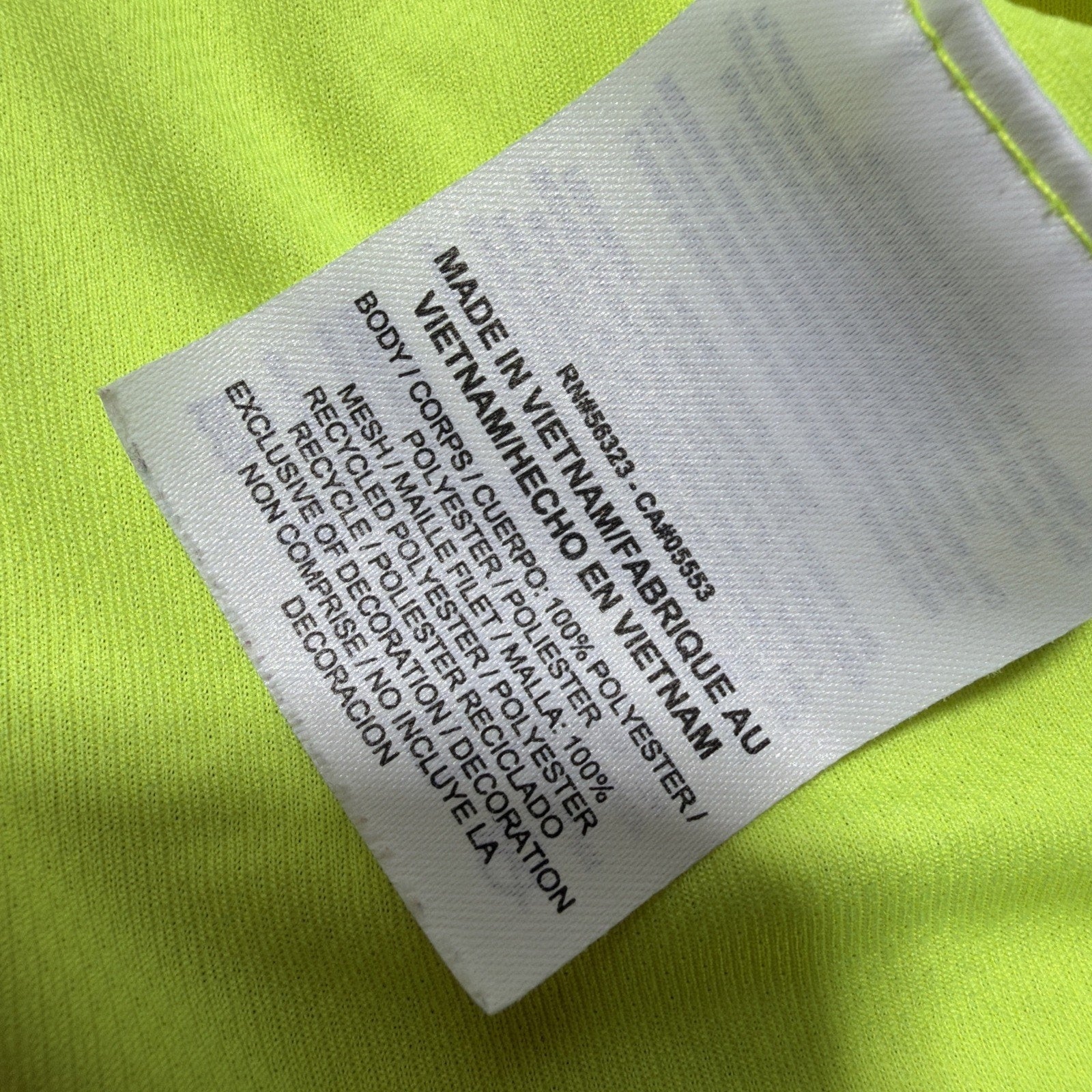 Nike Dry Fit Sport Tank Top Womens Large Florescent Sleeveless Logo Activewear