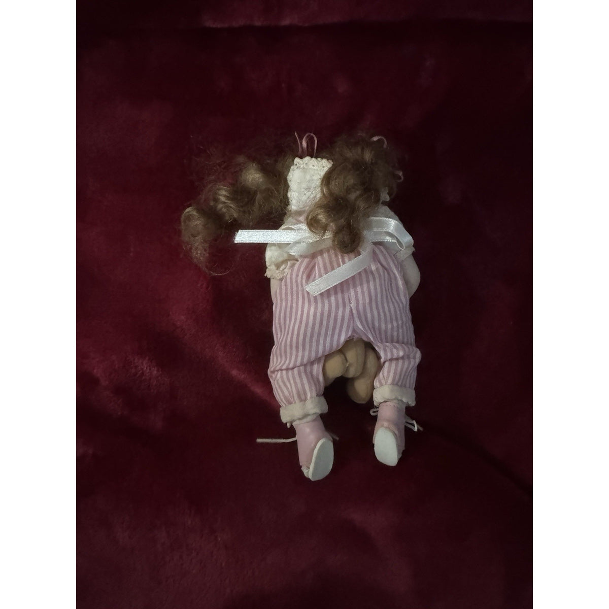 Ashton-Drake Gallery Kathy Hippensteel Porcelain Rock-a-Bye&Good Night Doll 7”