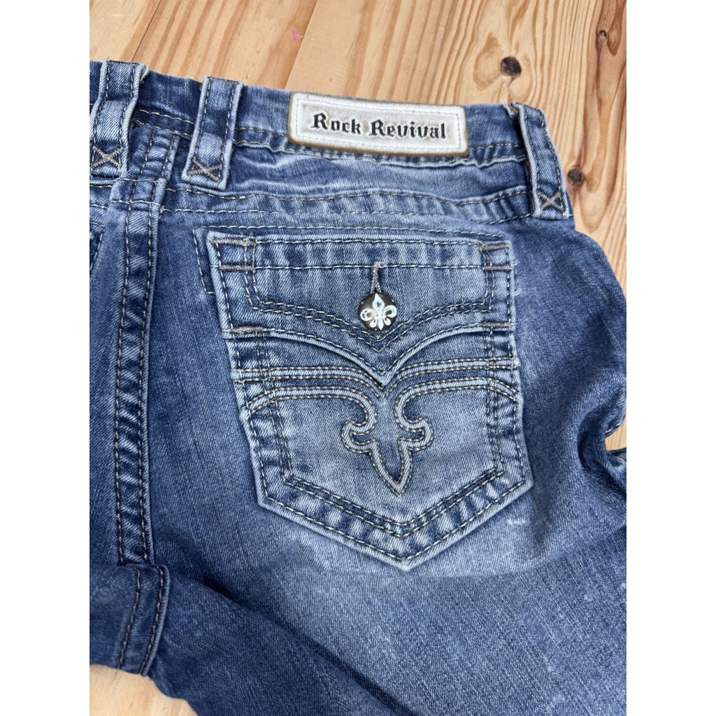 Rock Revival Alivia Skinny Jeans - Women's Size 28 Measures 30X30 1/2