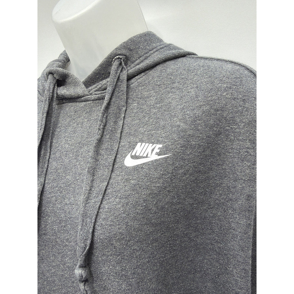 Nike Sportswear Club Fleece Women's Large Oversized Mock-Neck Sweatshirt Gray