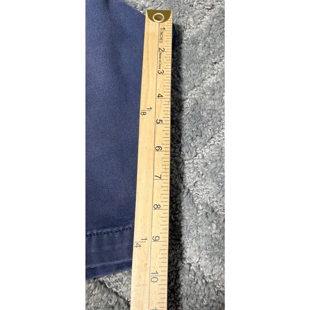 Men's Abercrombie and Fitch Y2K Chino Cargo Shorts Blue 100% Cotton Size 34