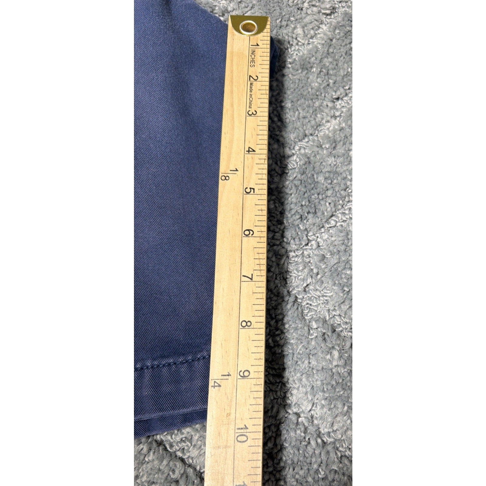 Men's Abercrombie and Fitch Y2K Chino Cargo Shorts Blue 100% Cotton Size 34