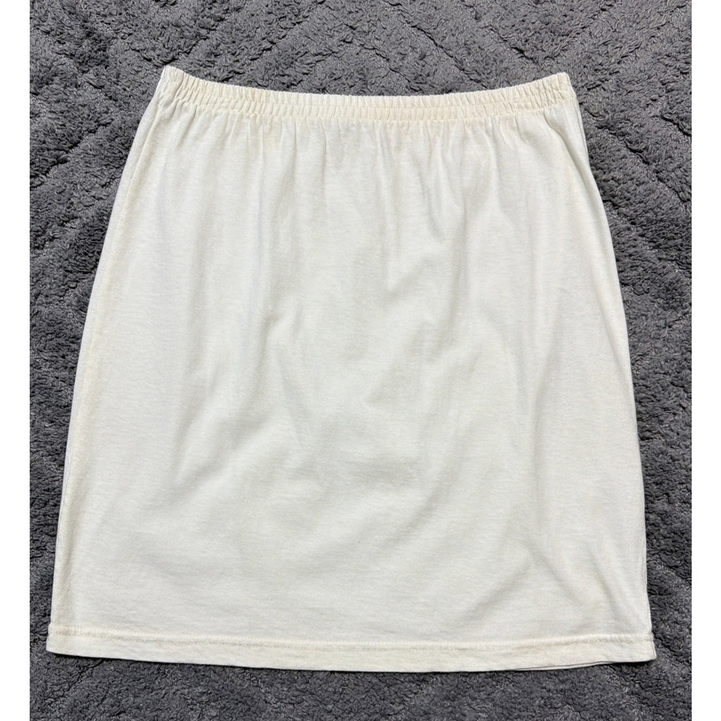 Vtg Chico's Designs Stretch Elastic Waist Pencil Skirt Size 2 L Made In USA