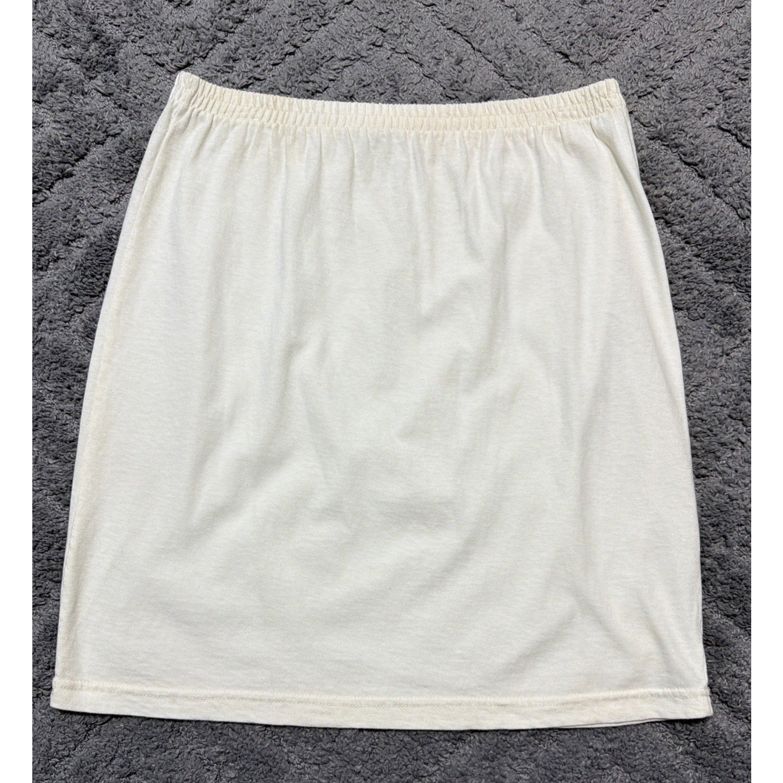 Vtg Chico's Designs Stretch Elastic Waist Pencil Skirt Size 2 L Made In USA