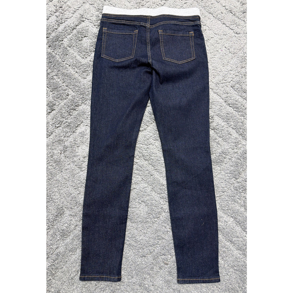 New Wonder Nation Jeans Girl's 14-16 Pull On Tie Waist Denim Blue