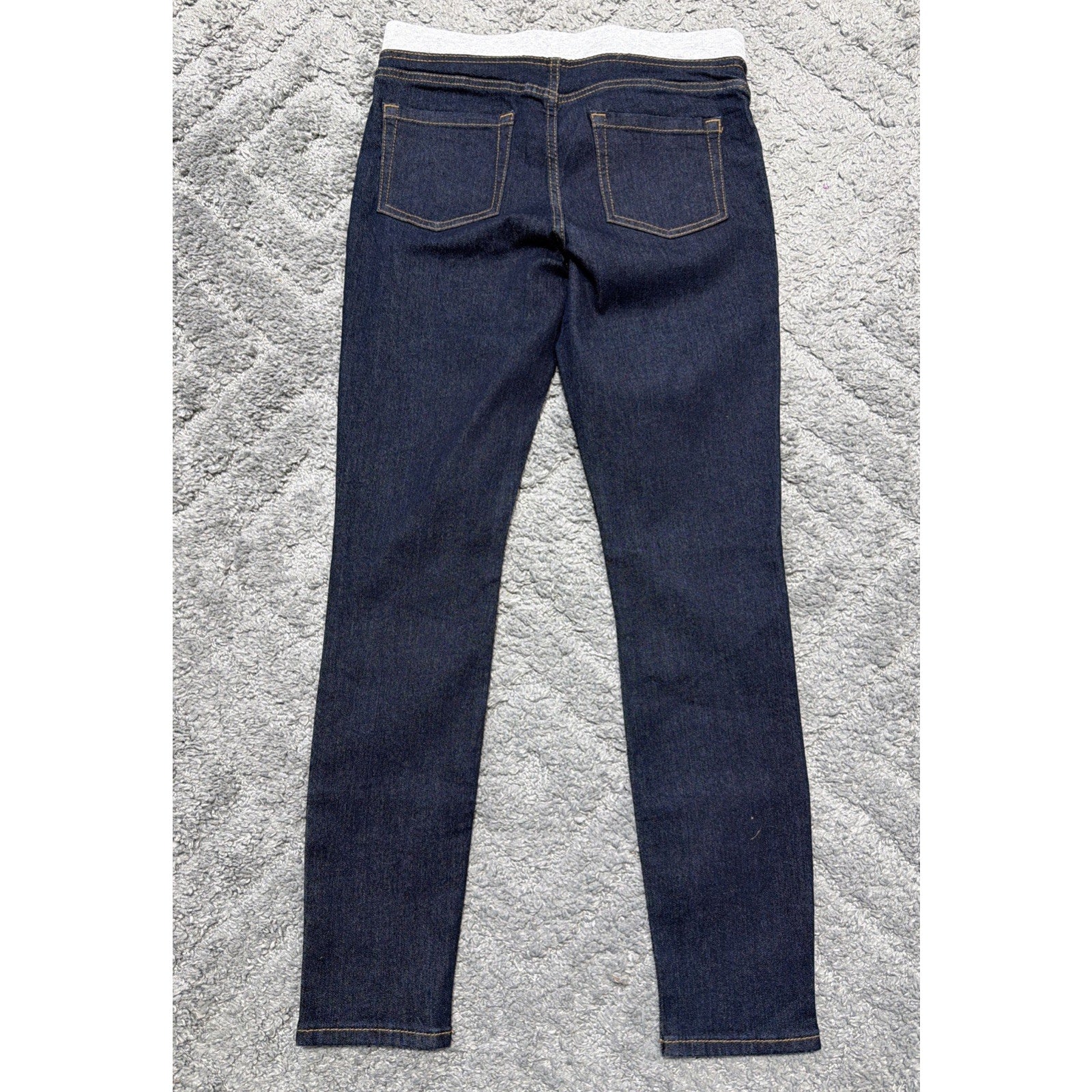 New Wonder Nation Jeans Girl's 14-16 Pull On Tie Waist Denim Blue