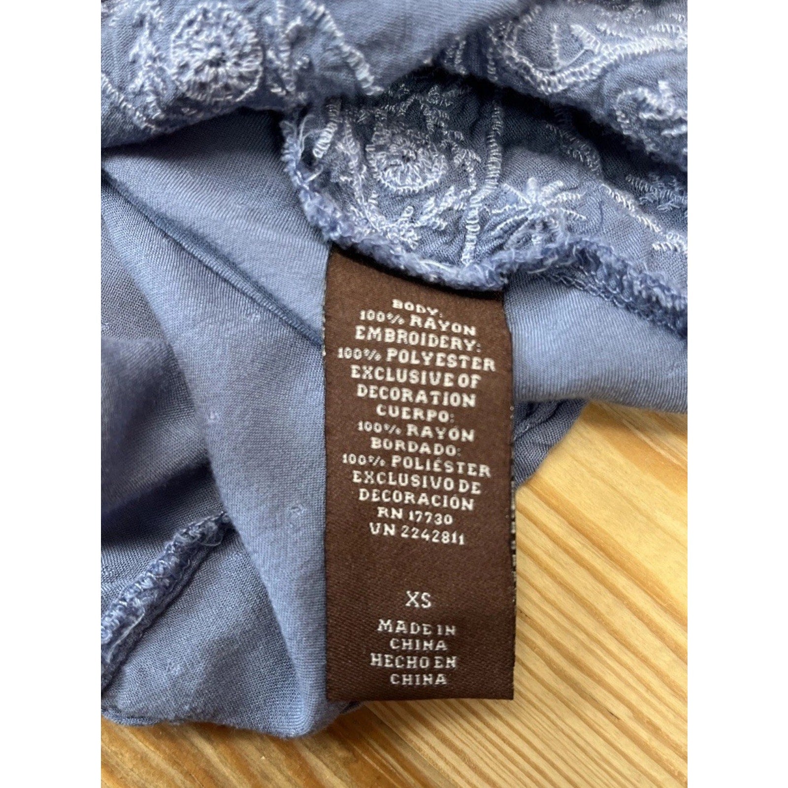 Knox Rose Peasant Blouse Size XS