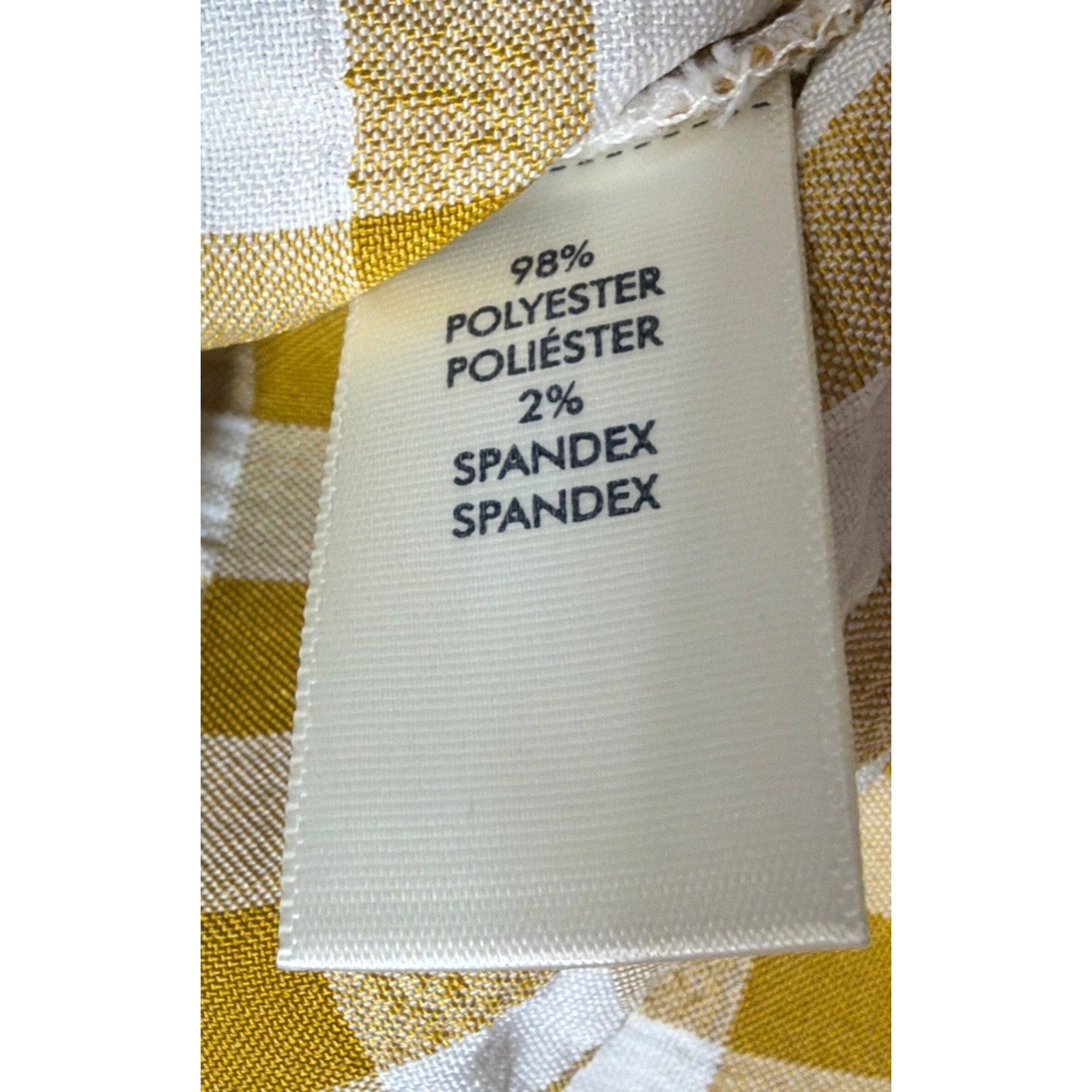 Buckle BKE Eased Flannel Shirt Womens M Yellow Plaid Long Sleeve Button Up NWT