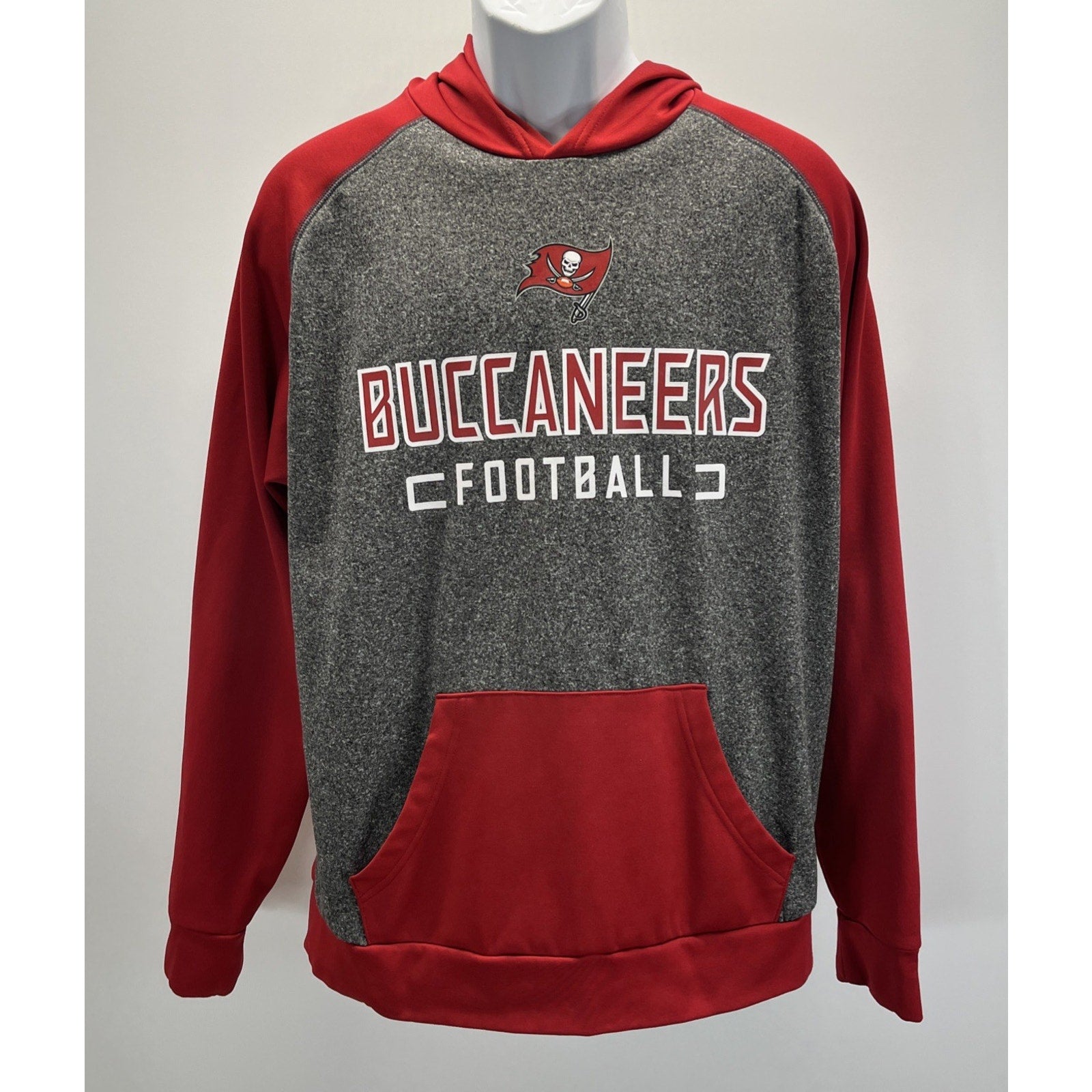 Tampa Bay Buccaneers Hoodie Sweatshirt Fanatics Long Sleeve Red Men Large