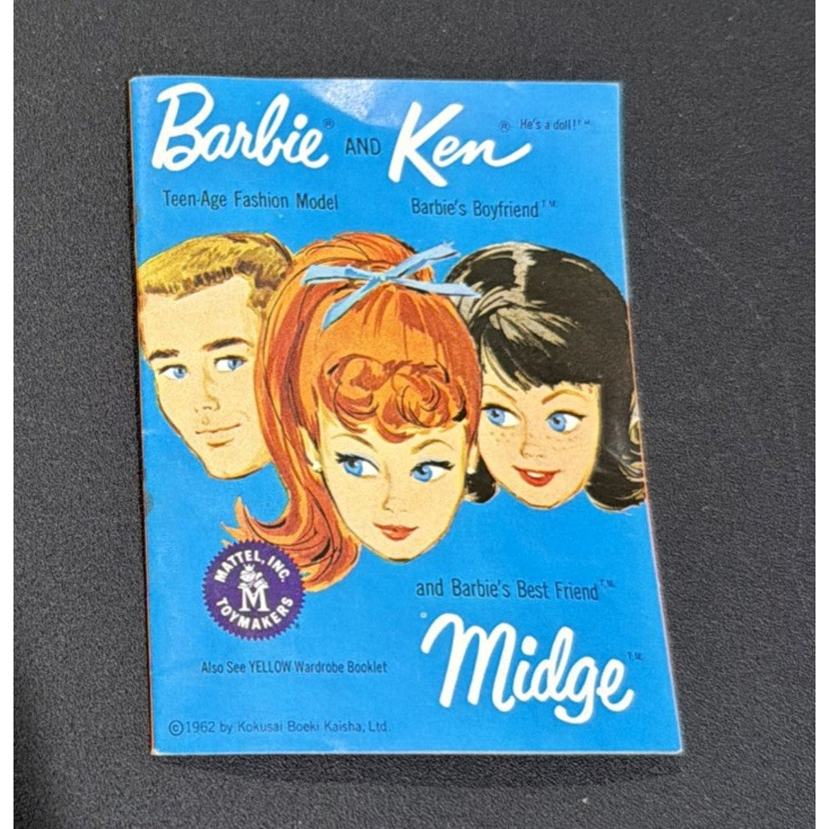 Vintage 1962 Booklet Mattel Barbie and Ken and Midge Clothes
