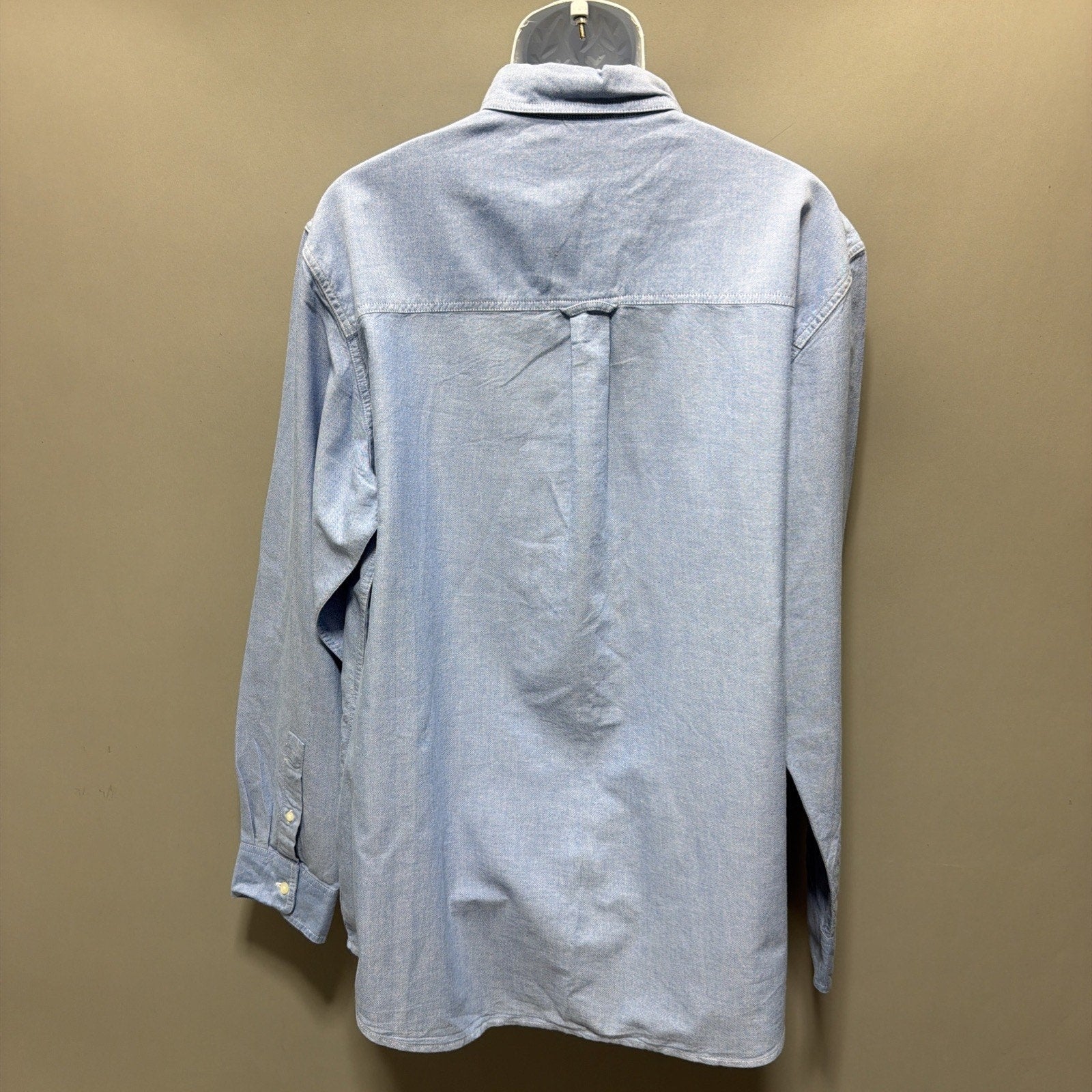 Chaps Blue Button Up Chambray Oxford Men’s XL Long Sleeve NWT