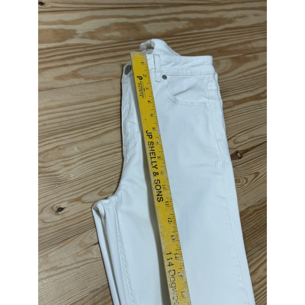 Soft Surroundings White Jean Straight Leg Classic High Rise Women’s Size 8