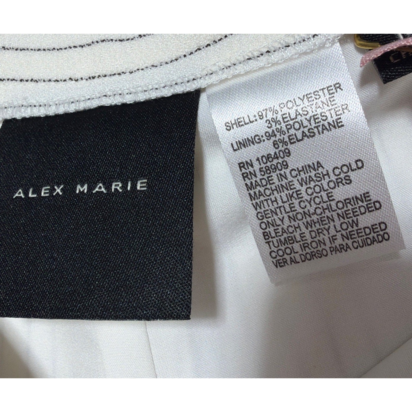 New Alex Marie Women's Pull On High Waist Rise Crop Capri Pant Size 16 NWT