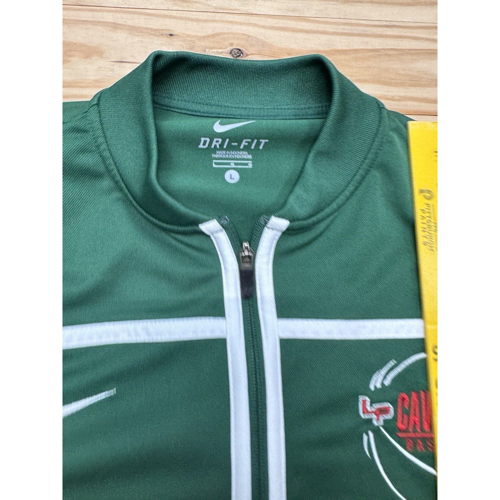 Nike Dri Fit Basketball Warm-up Full Zip Green Jacket High Men’s Size Large