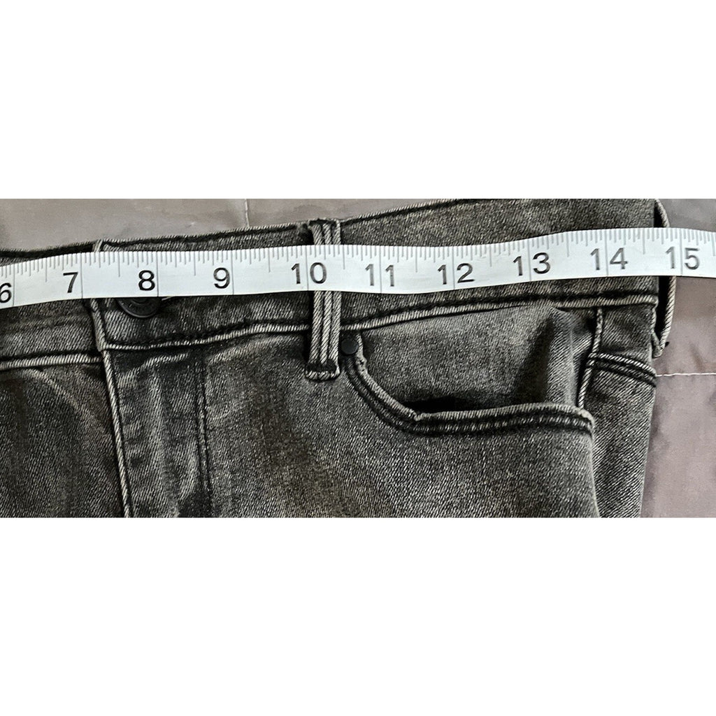 PacSun Jeans Womens 27 Dark Gray Ankle Jegging Distressed Cropped Stretch Denim