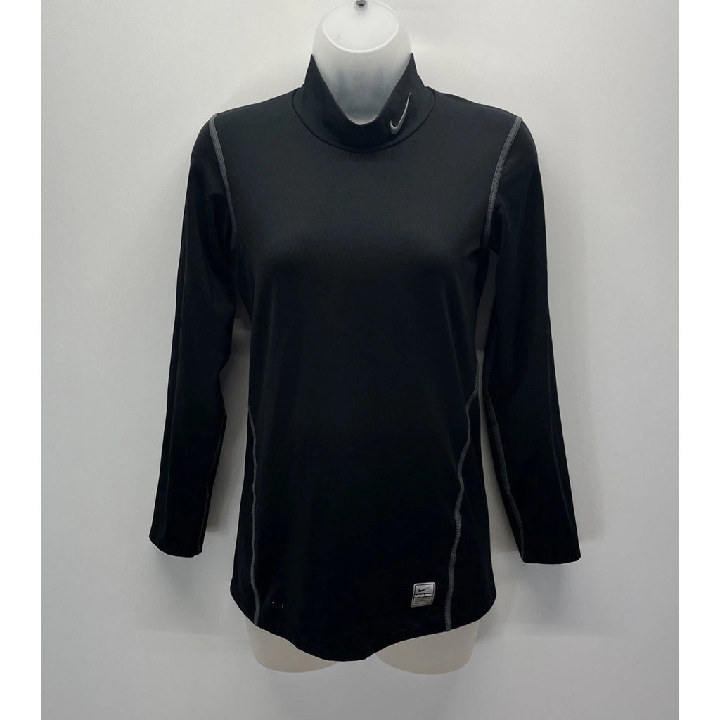 Nike Pro Tight Shirt Long Sleeve Black Womens Size M