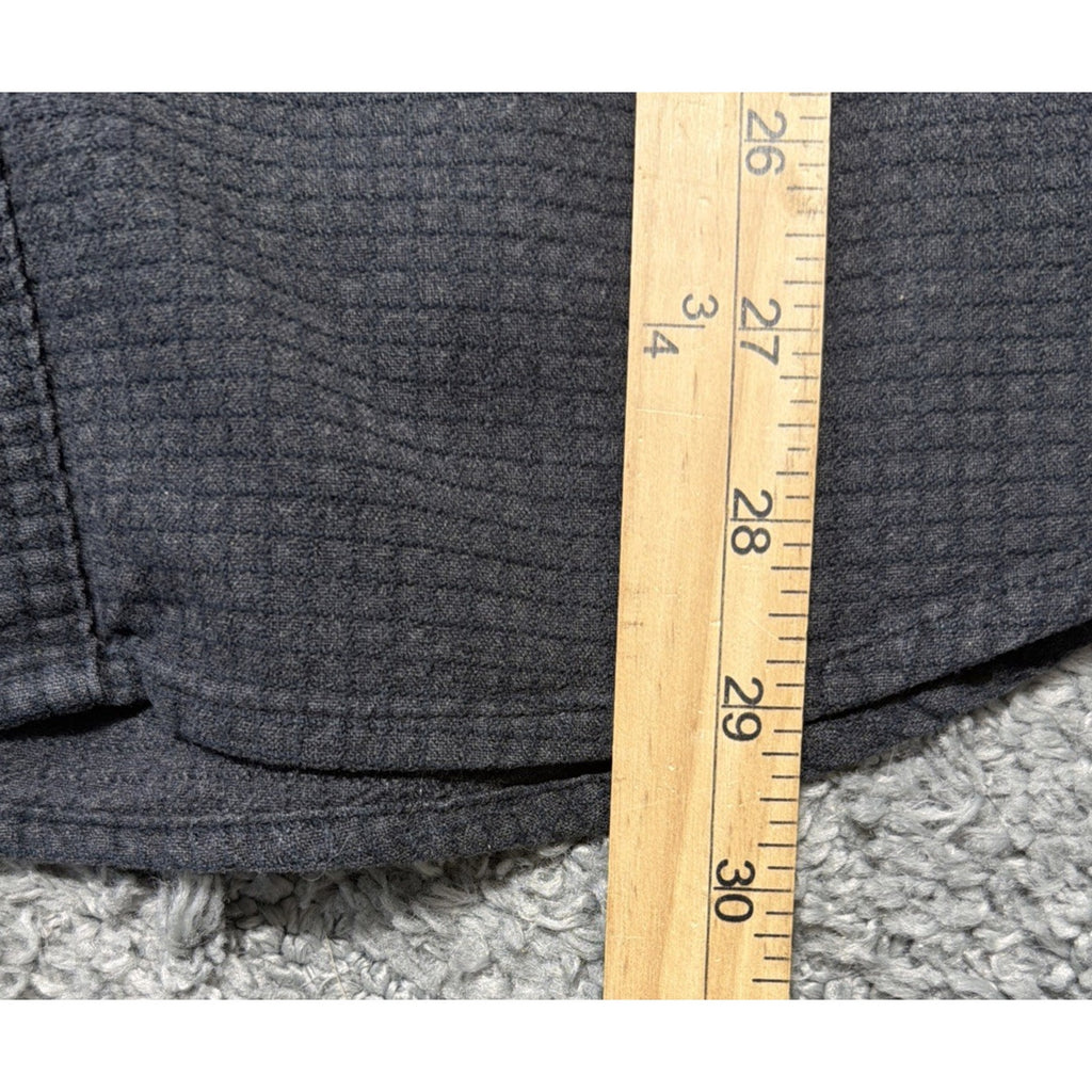 Harley Davidson Long Sleeve Button Shirt Size XL Gray Script Mens