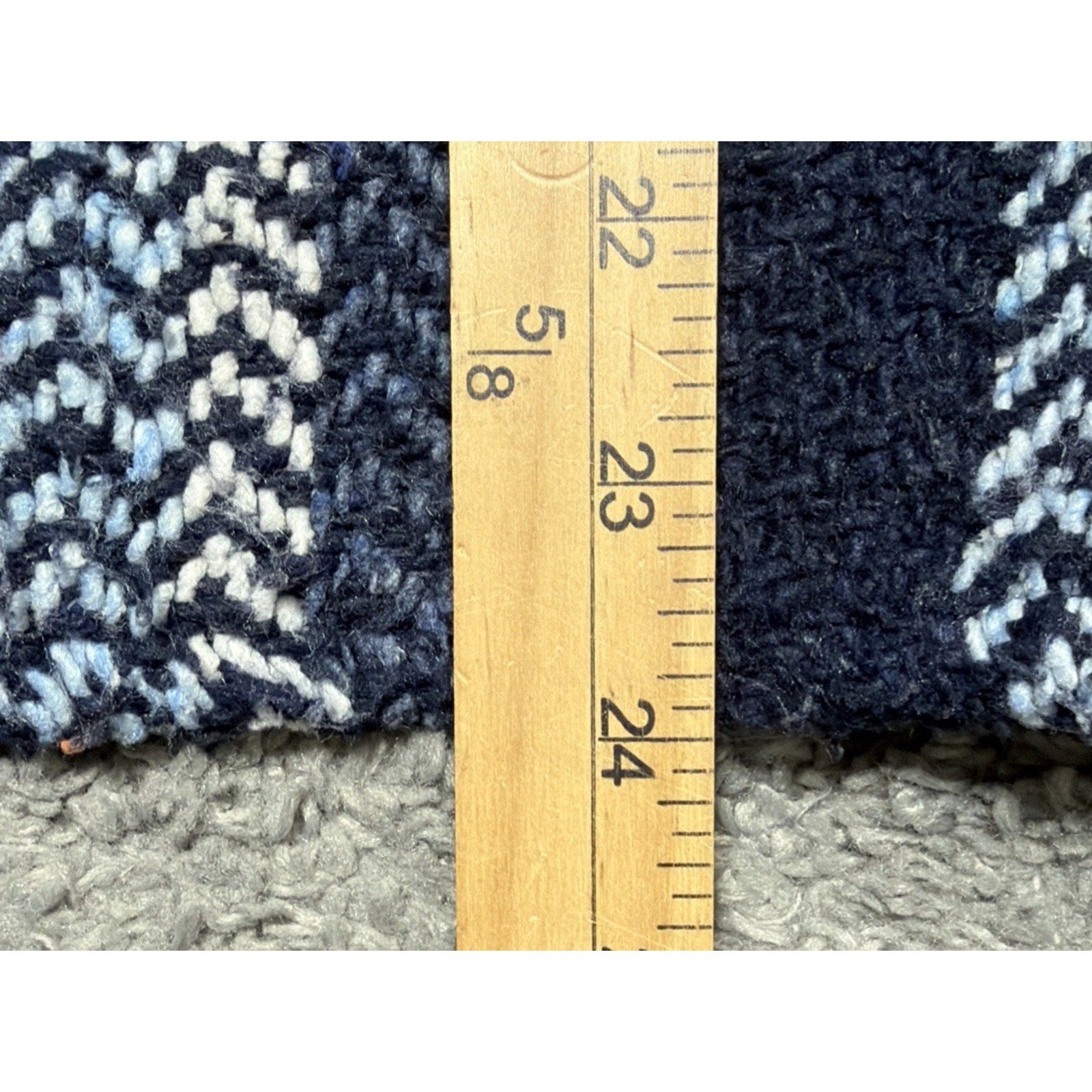 Baja Joe Mexican Baja Hoodie Poncho Style Pullover Made in Mexico Small Blue
