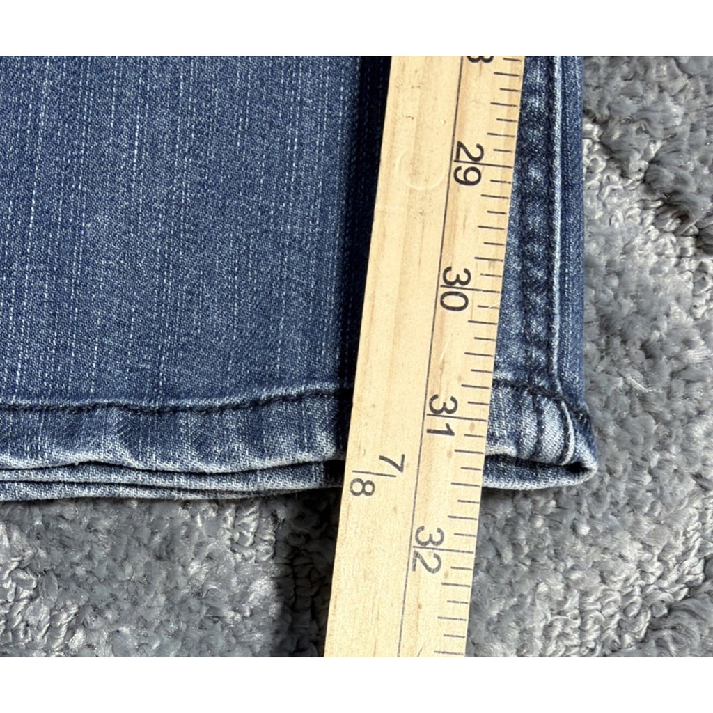 Jeanstar Jeans Flap Pocket Flare Leg Boho Denim Womans Vintage Size 10 31x31