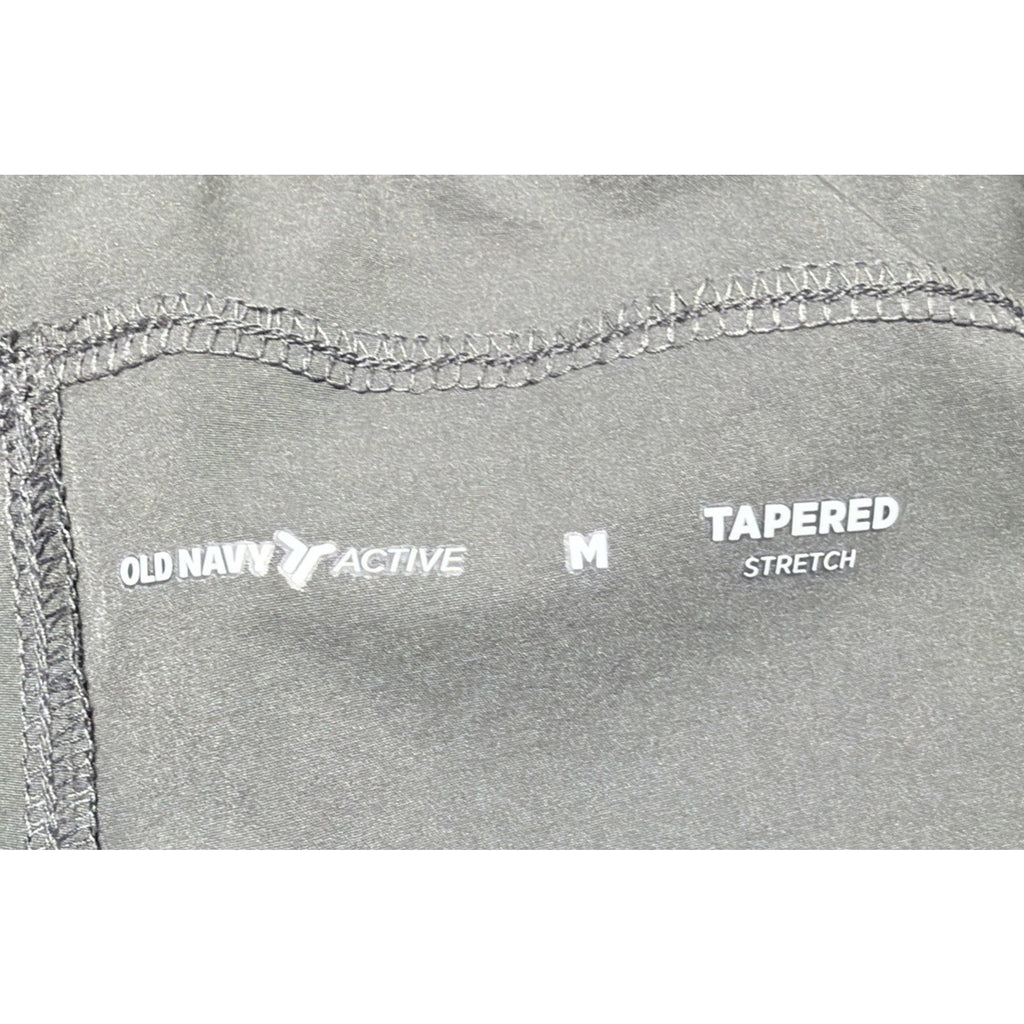 Old Navy Grey Dynamic Tech Woven Taper Pants Men's M Quick Dry Zipper Pockets
