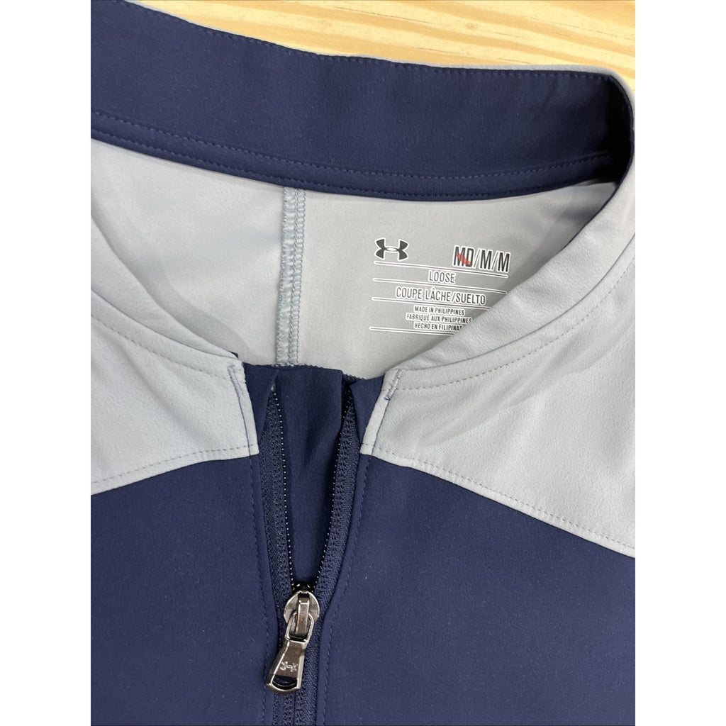 Under Armour Triump Cage Midnight Navy Storm Wind Shirt Men’s M