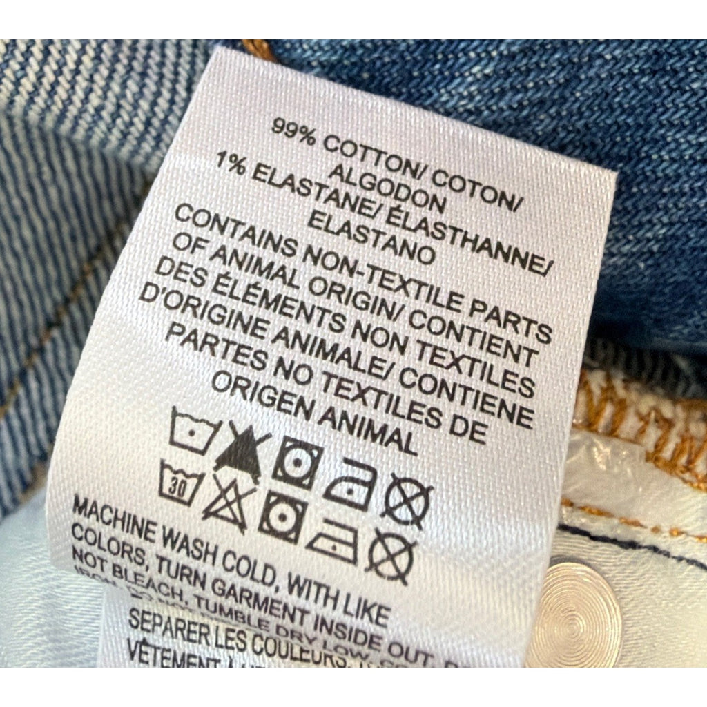 Lucky Brand High Rise Mom Drew Denim Distressed Blue Jeans Womens 20/35R New