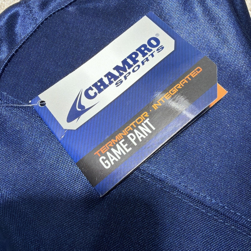 New Champro Adult Terminator Integrated Football Pants - Navy Blue 2X NWT