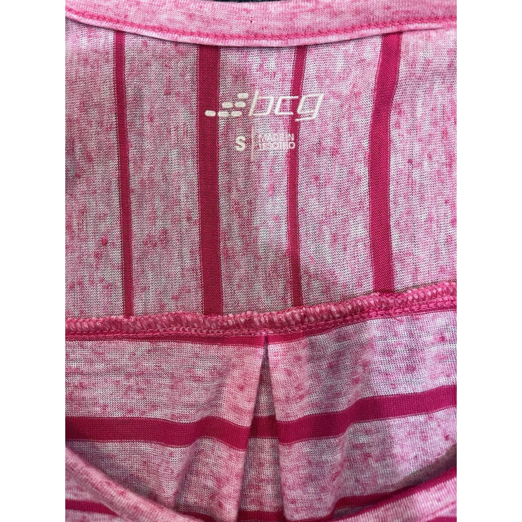 BCG Athletic Women's Tank Top Medium Light Pink Sheer Racerback Lightweight