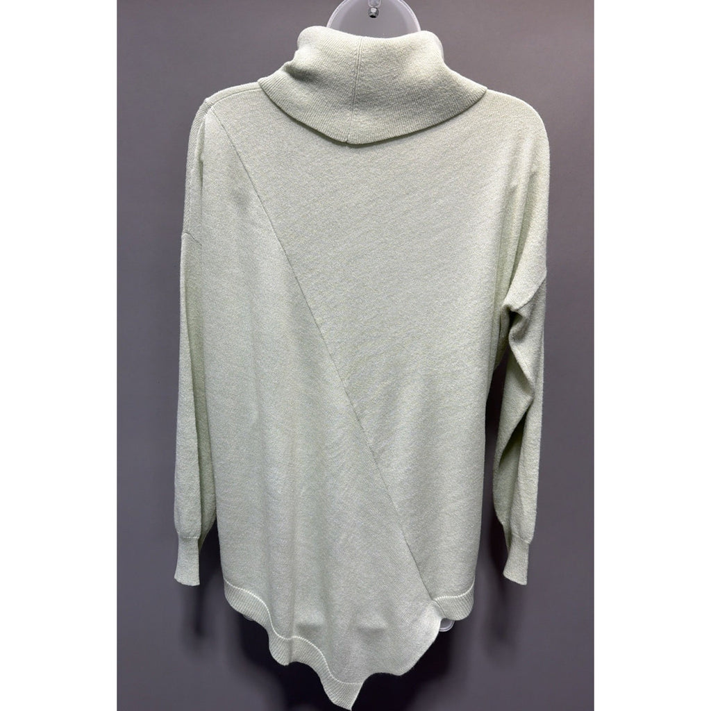 Vintage Lisa International 100% Acrylic Oversized Turtleneck Sweater Green M
