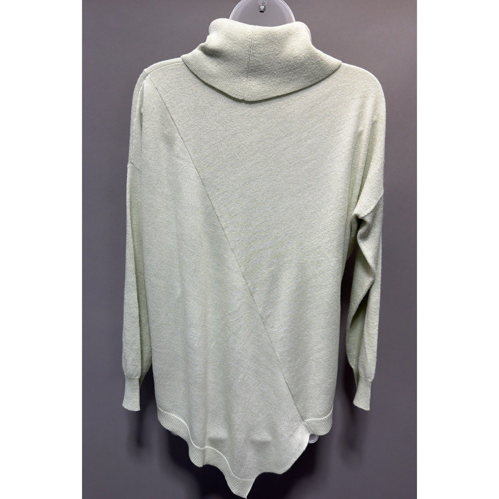 Vintage Lisa International 100% Acrylic Oversized Turtleneck Sweater Green M