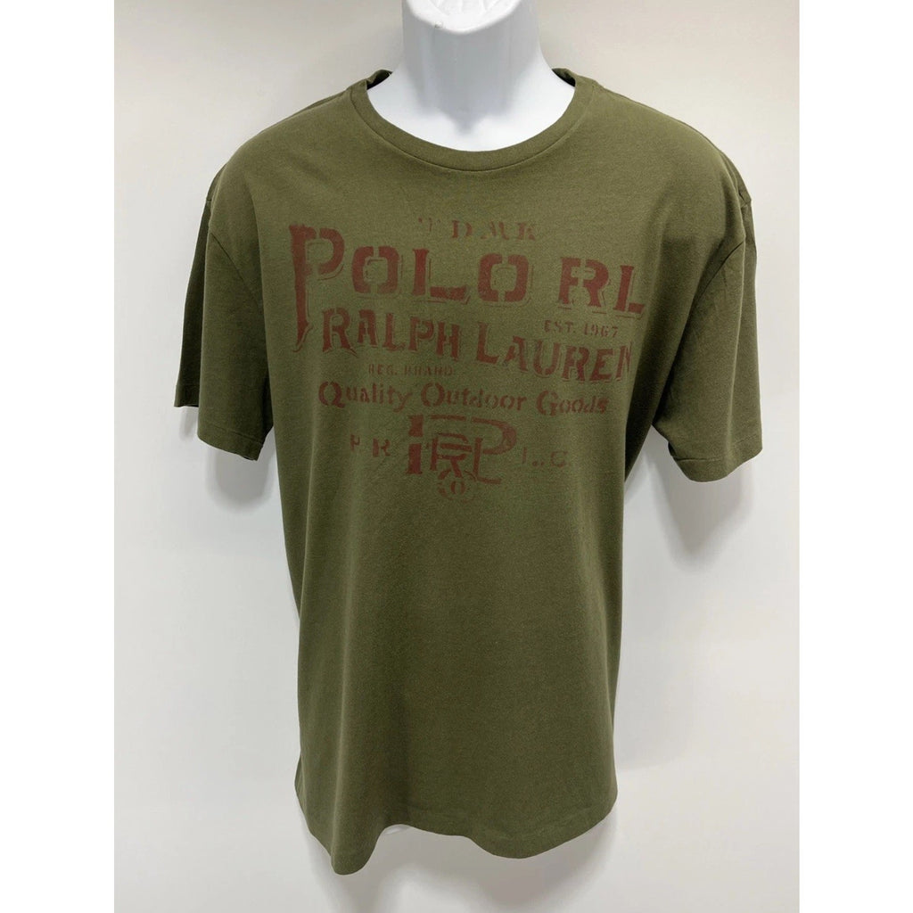 Polo Ralph Lauren Quality Outdoor Goods T-Shirt M Y2K Green