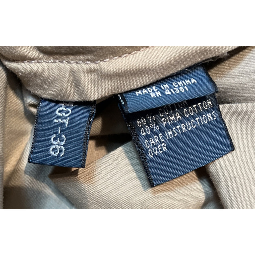 Polo Ralph Lauren Men's Size 40x31 Classic Fit Pleated Beige Chino Pants