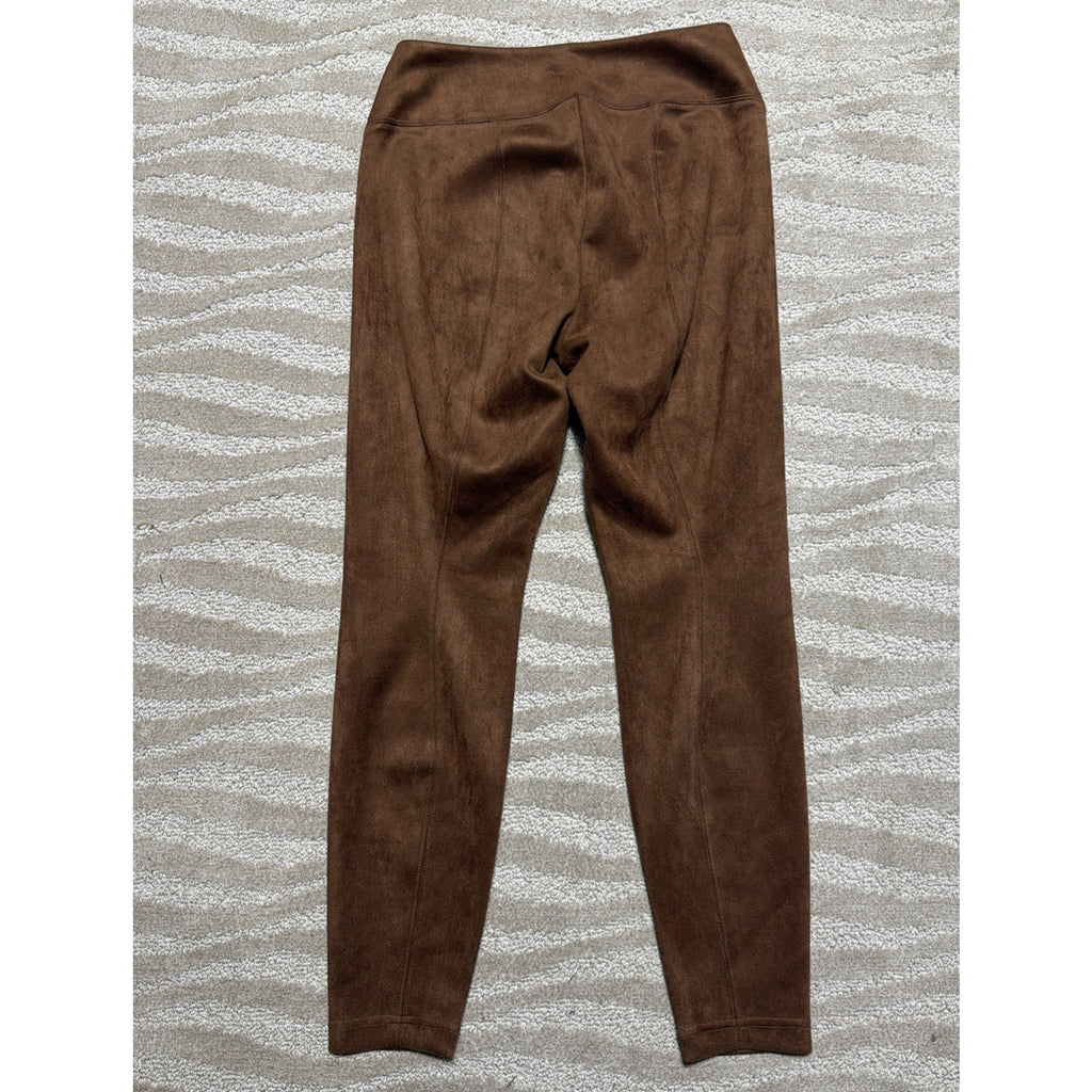 Runway Leggings Womens 10P Brown Faux Suede Pants White House Black Market NWT