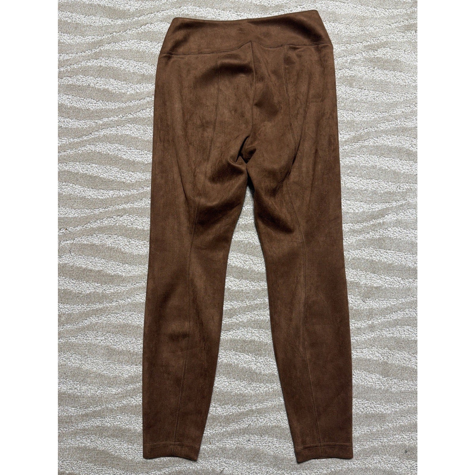 Runway Leggings Womens 10P Brown Faux Suede Pants White House Black Market NWT
