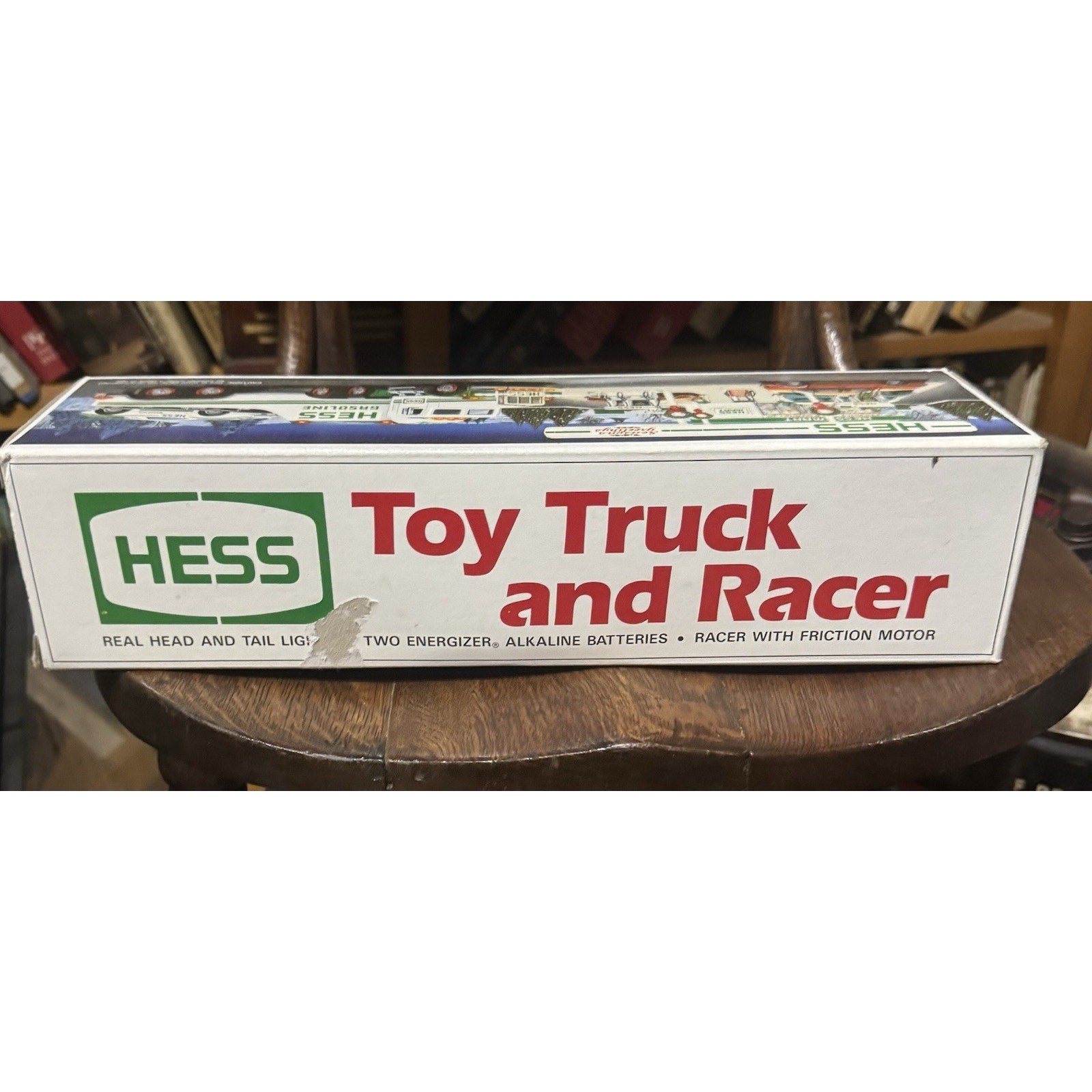 VINTAGE 1991 HESS GASOLINE LARGE TOY TRUCK AND RACER PROMOTIONAL TOY