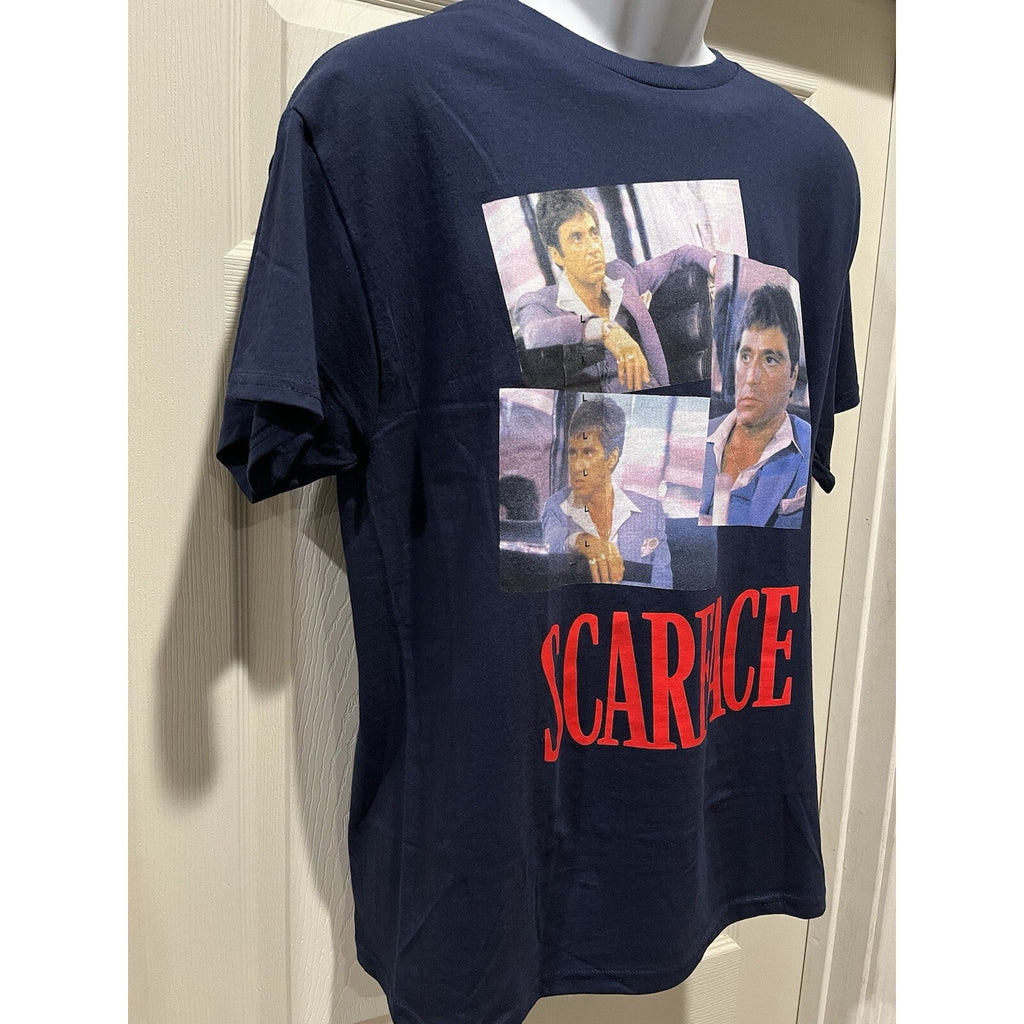 Scarface Tony Montana T-Shirt. Navy Men’s Large By Hybrid Apparel