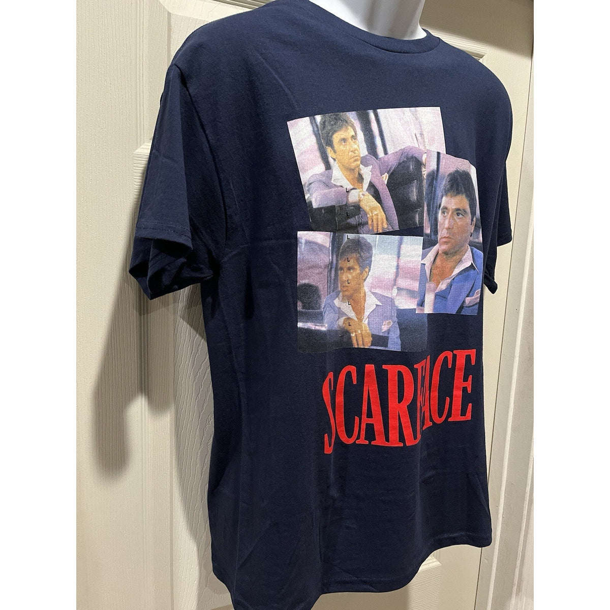 Scarface Tony Montana T-Shirt. Navy Men’s Large By Hybrid Apparel